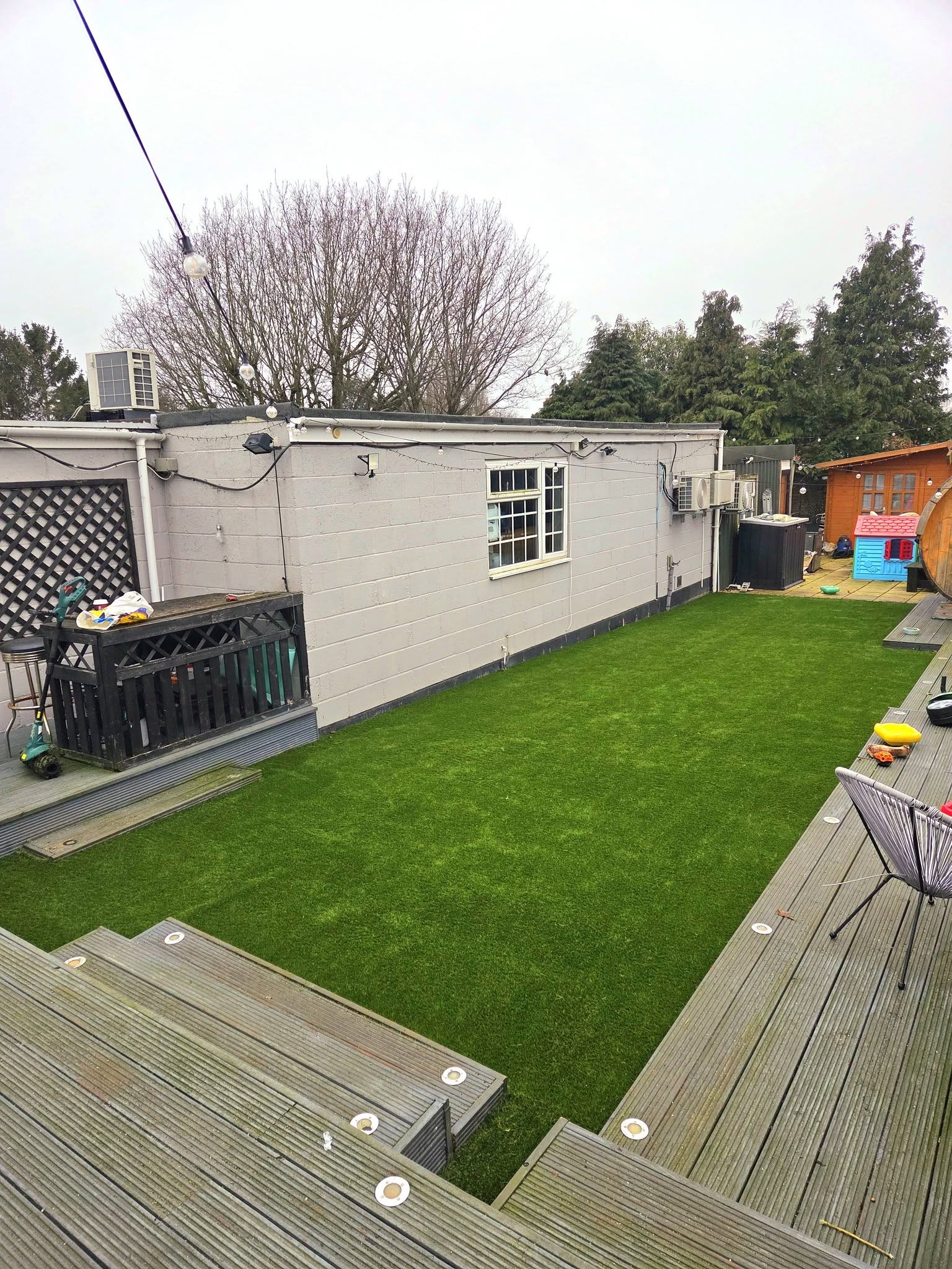 Hellsdon artificial grass installation