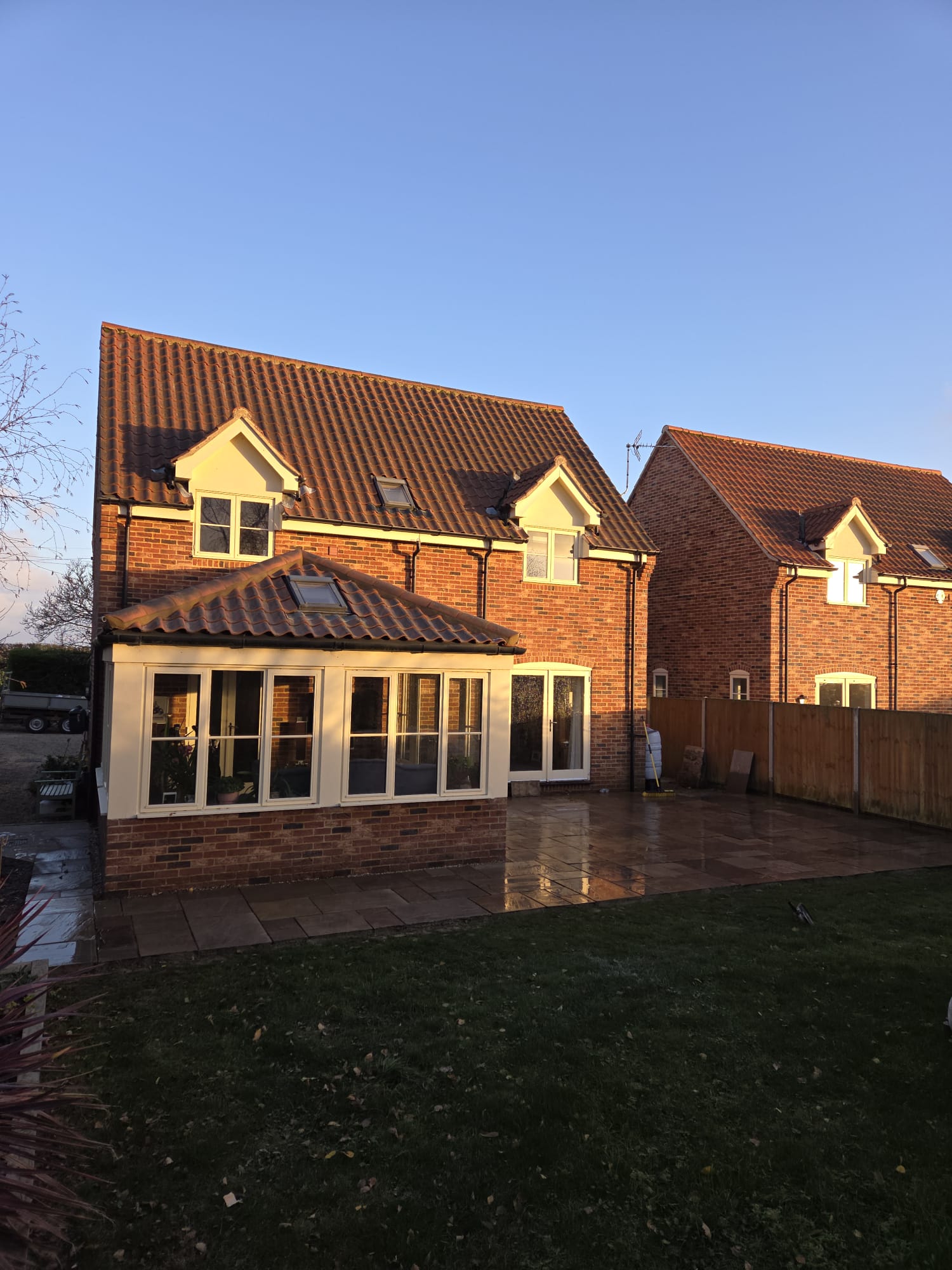 Wroxham sandstone patio extension